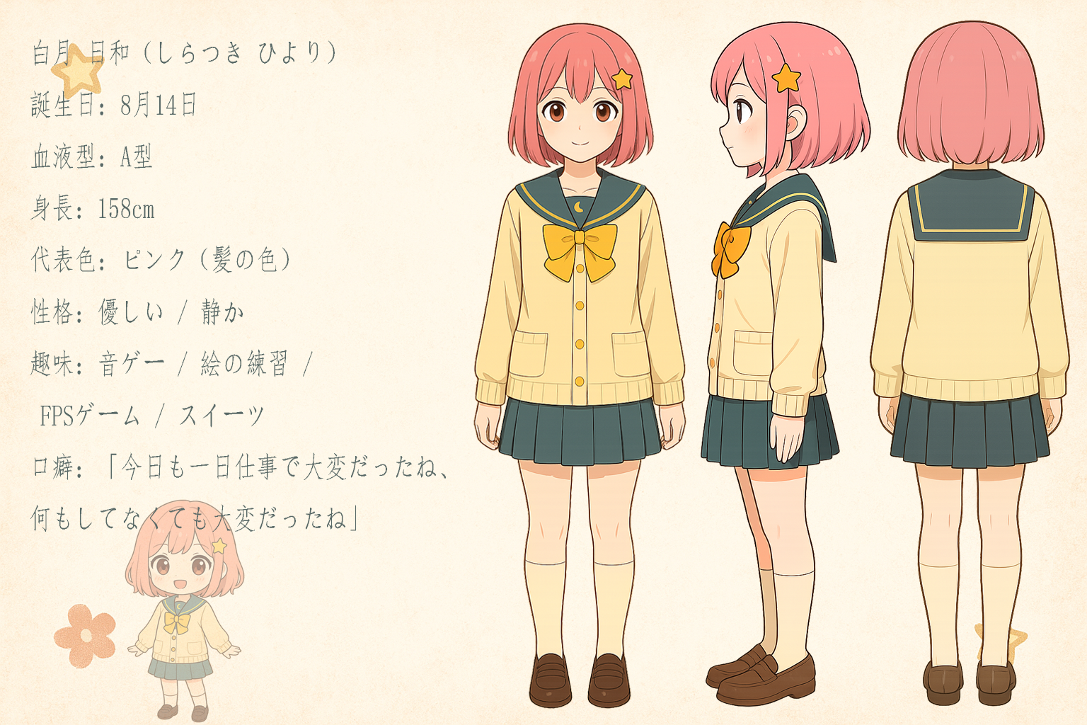 白月 日和 立絵